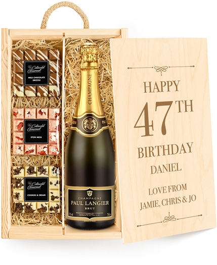 Birthday Personalised Chocolate Tasting Experience With Champagne